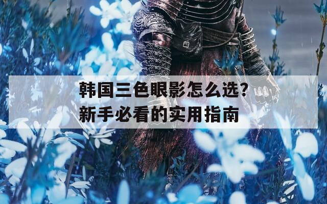 韩国三色眼影怎么选？新手必看的实用指南